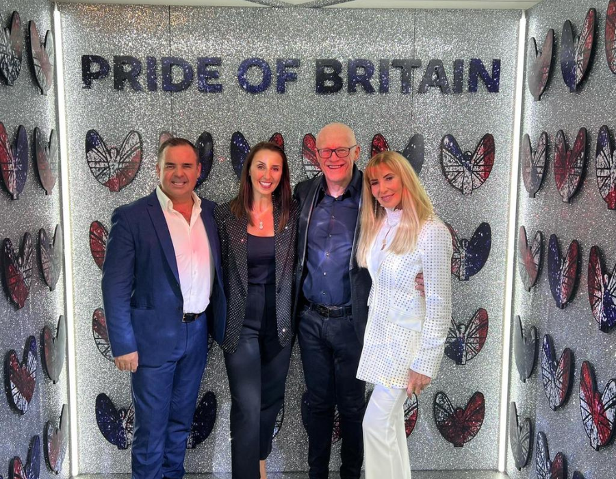 Graeme and Leanne Carling attending the Pride of Britain awards as a guest of philanthropist John Caudwell.